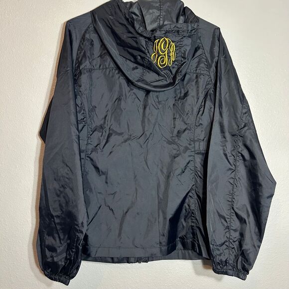 Eddie Bauer Monogrammed Lightweight Windbreaker Rain Jacket Yellow Embroidery M - Picture 2 of 7